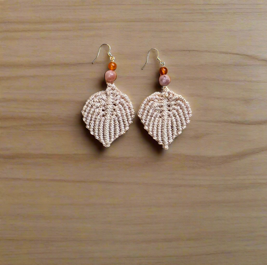 Fall Macrame Earring Collection